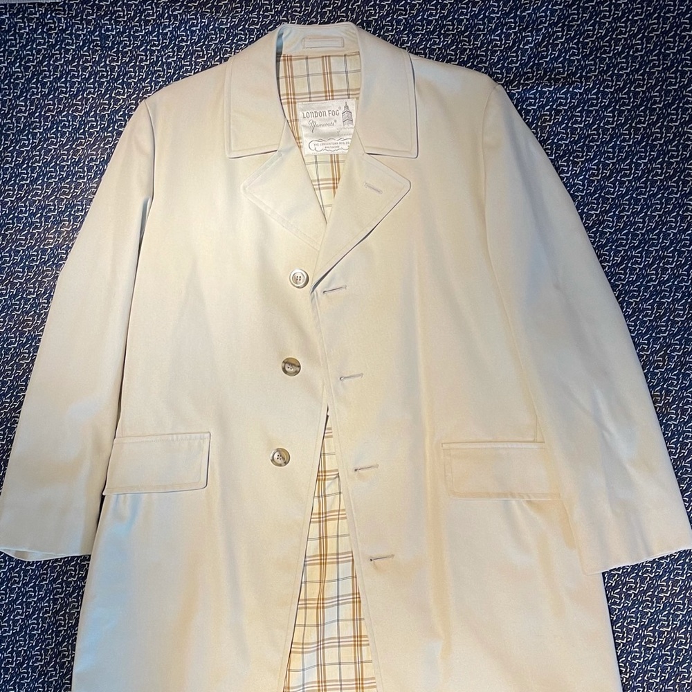 Cream London Fog Structured Raincoat